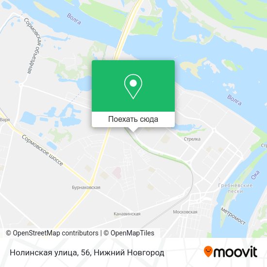 Карта Нолинская улица, 56