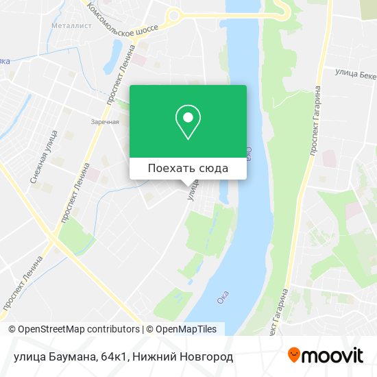 Карта улица Баумана, 64к1