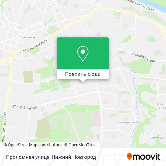 Карта Проломная улица
