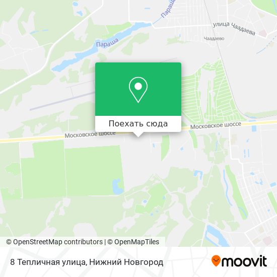 Карта 8 Тепличная улица
