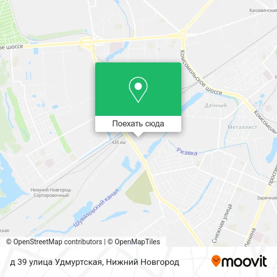 Карта д 39 улица Удмуртская