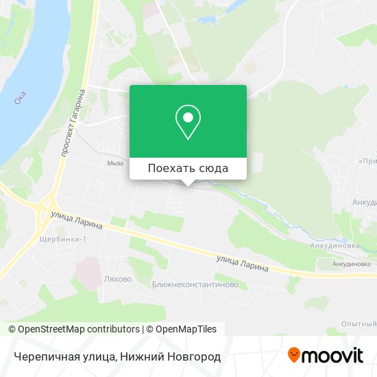 Карта Черепичная улица