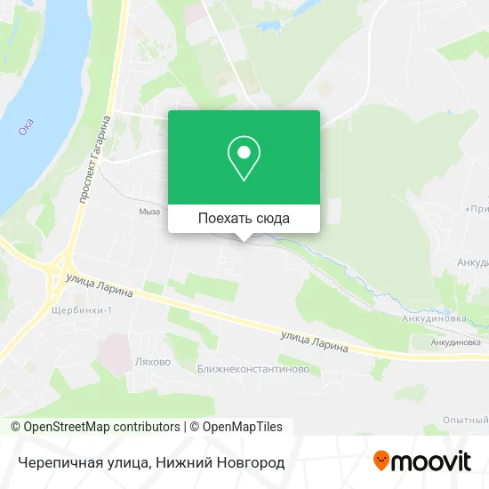 Карта Черепичная улица