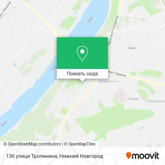 Карта 13б улица Тропинина