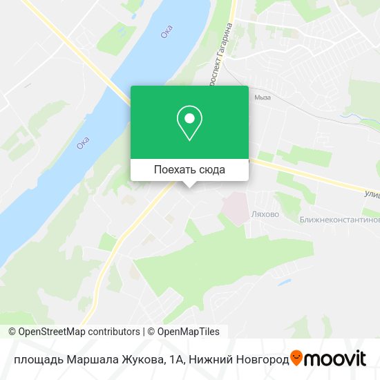 Карта площадь Маршала Жукова, 1А