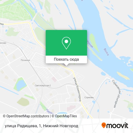 Карта улица Радищева, 1
