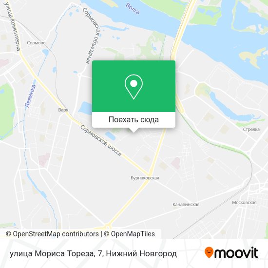 Карта улица Мориса Тореза, 7
