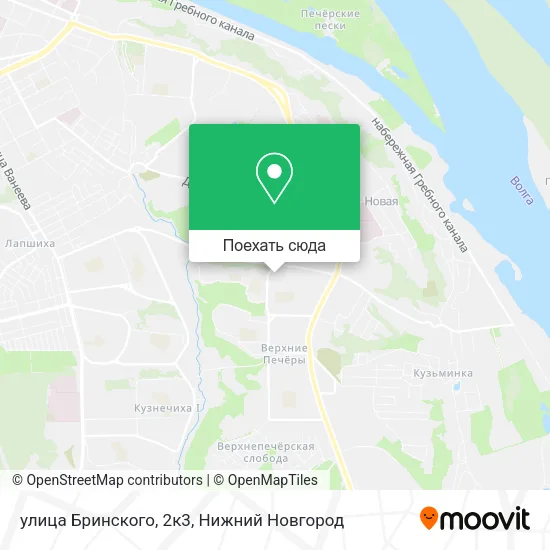 Карта улица Бринского, 2к3