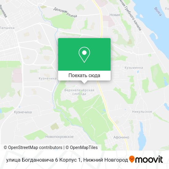 Карта улица Богдановича 6 Корпус 1