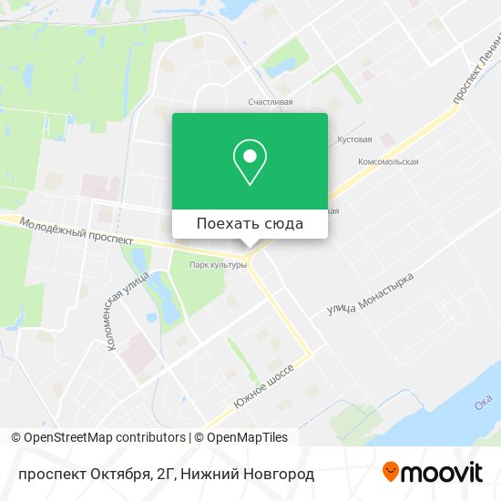 Карта проспект Октября, 2Г
