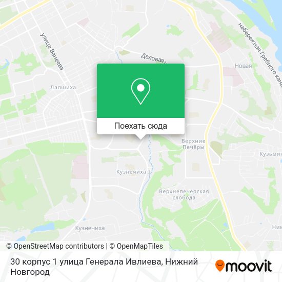 Карта 30 корпус 1 улица Генерала Ивлиева