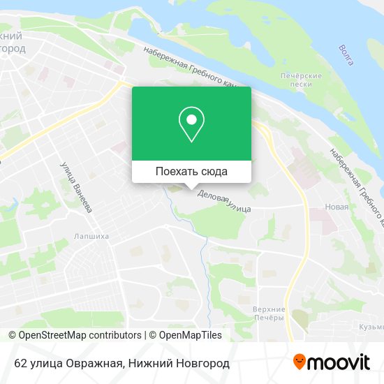 Карта 62 улица Овражная