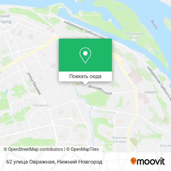 Карта 62 улица Овражная