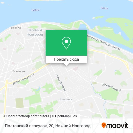 Карта Полтавский переулок, 20