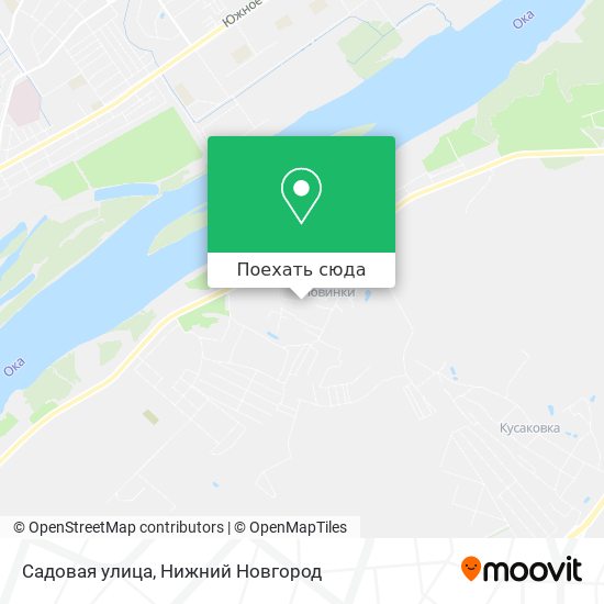 Карта Садовая улица