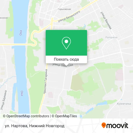 Карта ул. Нартова