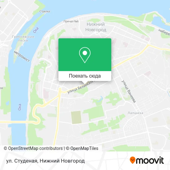 Карта ул. Студеная