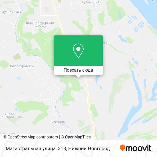Карта Магистральная улица, 313
