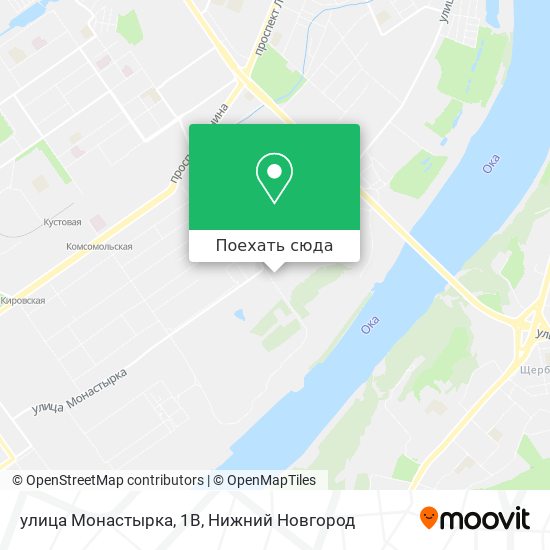 Карта улица Монастырка, 1В