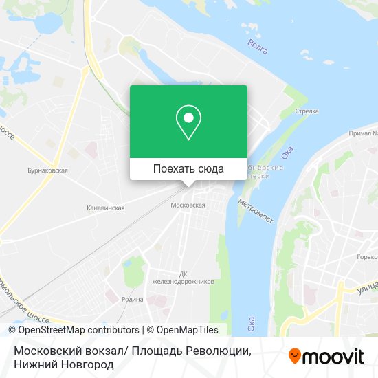 Карта Московский вокзал/ Площадь Революции