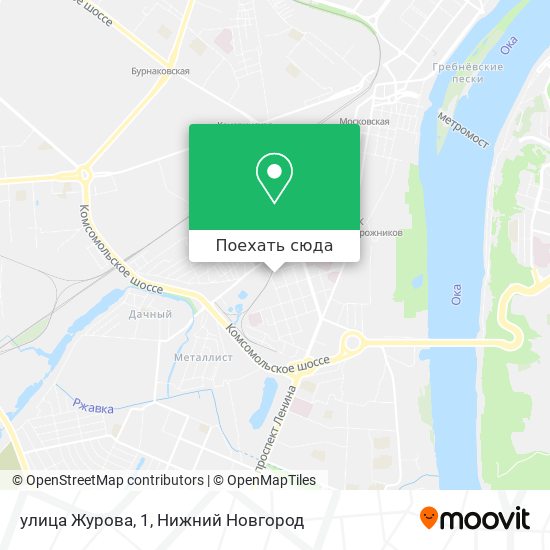 Карта улица Журова, 1