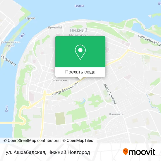 Карта ул. Ашхабадская