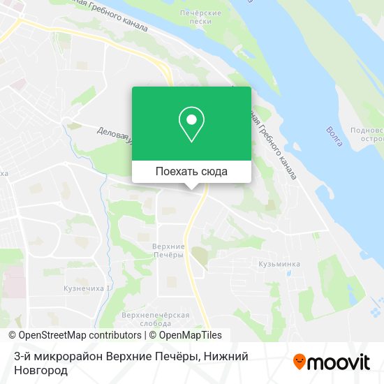 Карта 3-й микрорайон Верхние Печёры