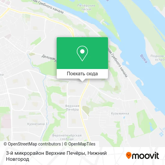 Карта 3-й микрорайон Верхние Печёры