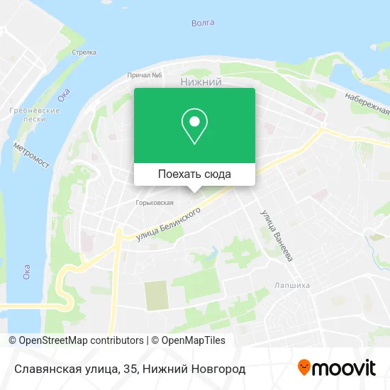 Карта Славянская улица, 35