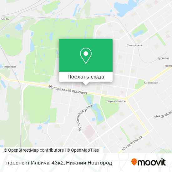Карта проспект Ильича, 43к2