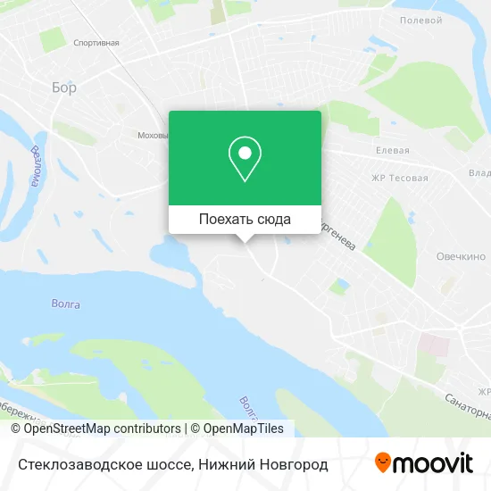 Карта Стеклозаводское шоссе