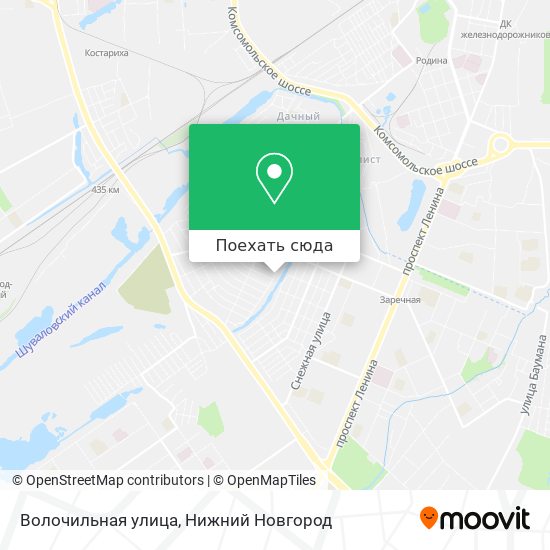 Карта Волочильная улица