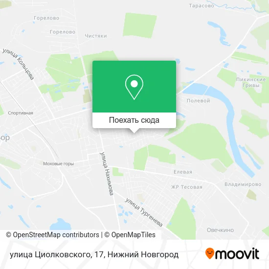 Карта улица Циолковского, 17