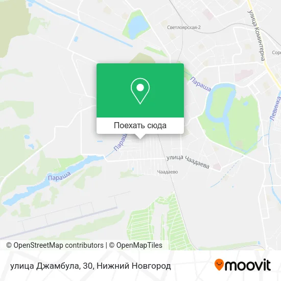 Карта улица Джамбула, 30