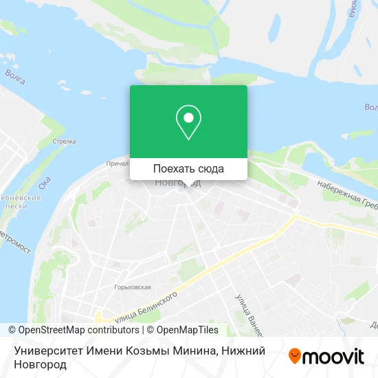 Карта Университет Имени Козьмы Минина