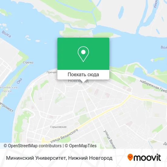 Карта Мининский Университет