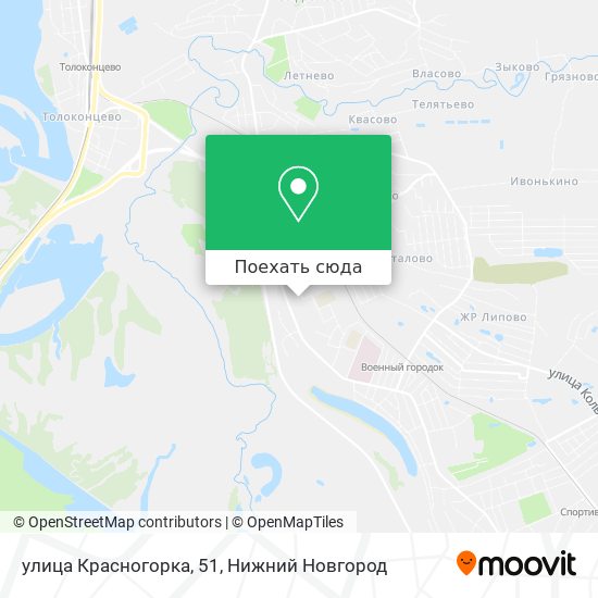 Карта улица Красногорка, 51