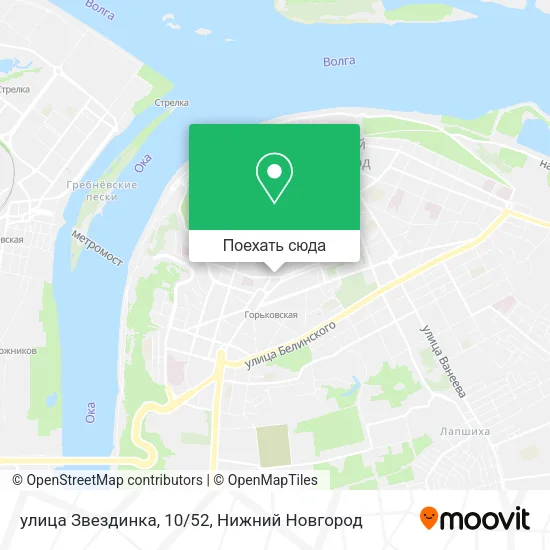 Карта улица Звездинка, 10/52