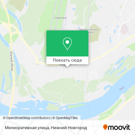Карта Мелиоративная улица