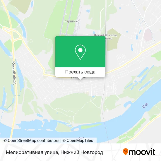 Карта Мелиоративная улица