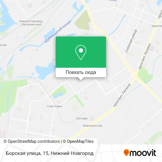 Карта Борская улица, 15