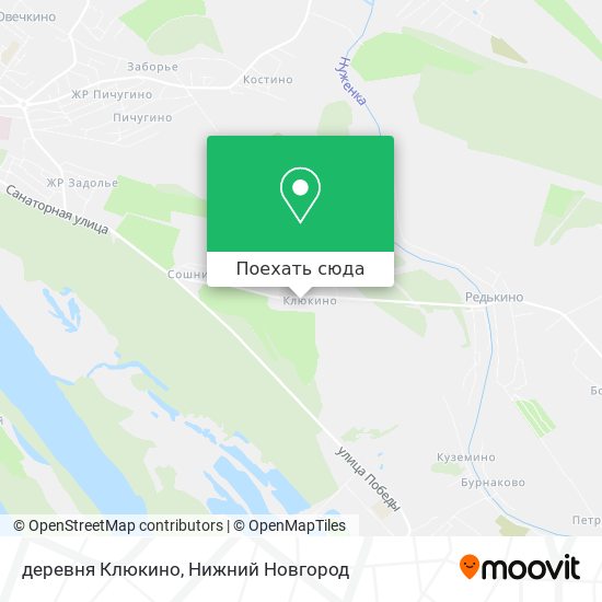 Карта деревня Клюкино