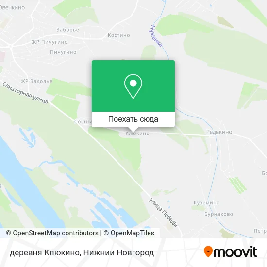 Карта деревня Клюкино