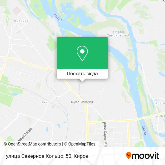 Карта улица Северное Кольцо, 50