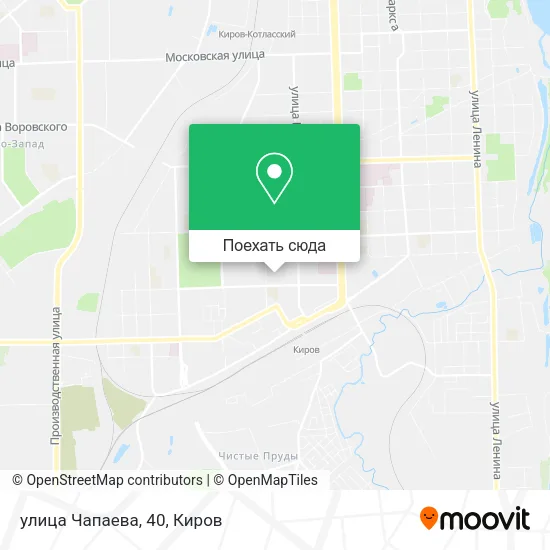 Карта улица Чапаева, 40