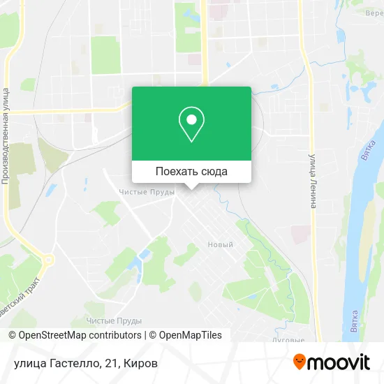 Карта улица Гастелло, 21
