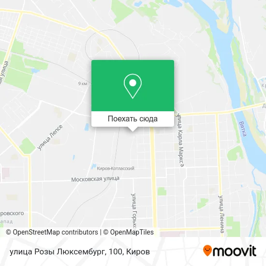 Карта улица Розы Люксембург, 100