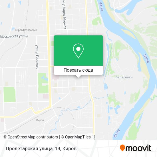 Карта Пролетарская улица, 19