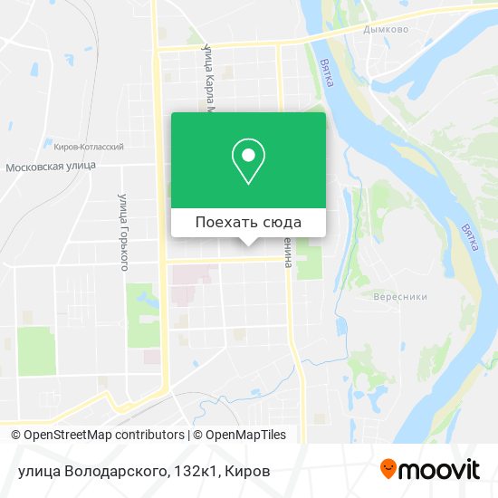 Карта улица Володарского, 132к1