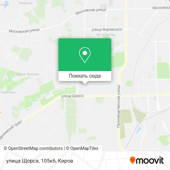 Карта улица Щорса, 105к6